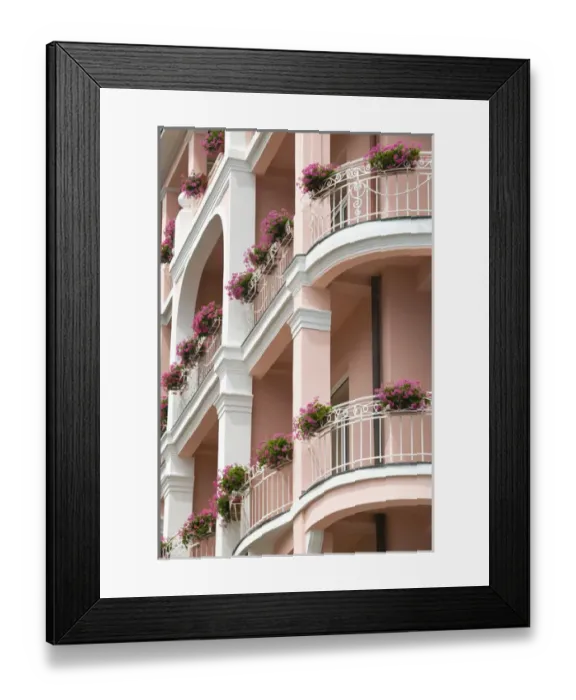 Framed Print : CROATIA, Kvarner Region, OPATIJA. Resort hotel detail Framed Print : CROATIA, Kvarner Region, OPATIJA. Resort hotel detail
