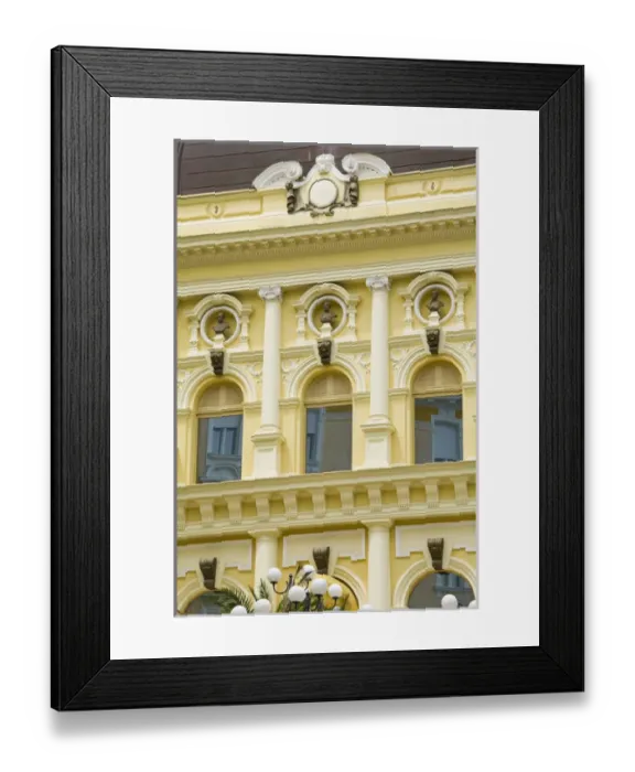 Framed Print : CROATIA, Kvarner Region, OPATIJA. Resort hotel detail Framed Print : CROATIA, Kvarner Region, OPATIJA. Resort hotel detail
