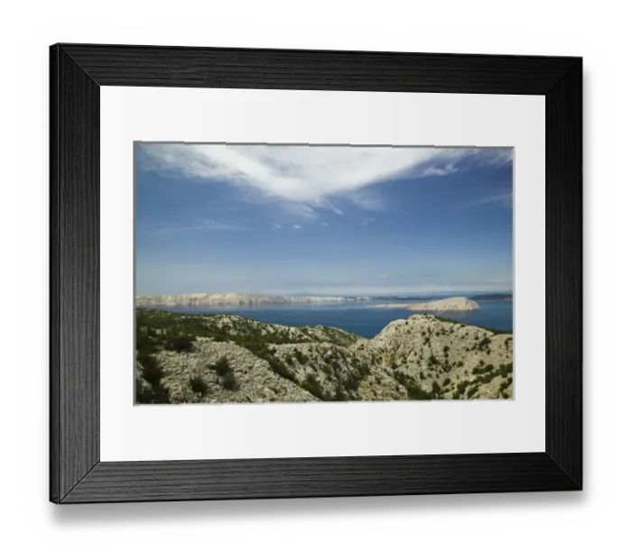 Framed Print : CROATIA, Kvarner Region, SVETI JURAI. Morning view of islands in the Kvarner Gulf Framed Print : CROATIA, Kvarner Region, SVETI JURAI. Morning view of islands in the Kvarner Gulf