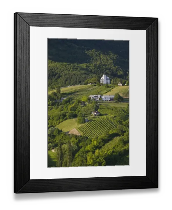 Framed Print : CROATIA, Samoborsko Gorje Region, PLESIVICA. Hilly countryside near SAMOBOR Framed Print : CROATIA, Samoborsko Gorje Region, PLESIVICA. Hilly countryside near SAMOBOR