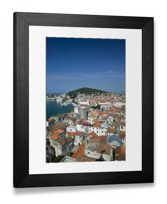 Framed Print : CROATIA-Central Dalmatia-SPLIT: Old town SPLIT- Overview from Cathedral of St Framed Print : CROATIA-Central Dalmatia-SPLIT: Old town SPLIT- Overview from Cathedral of St