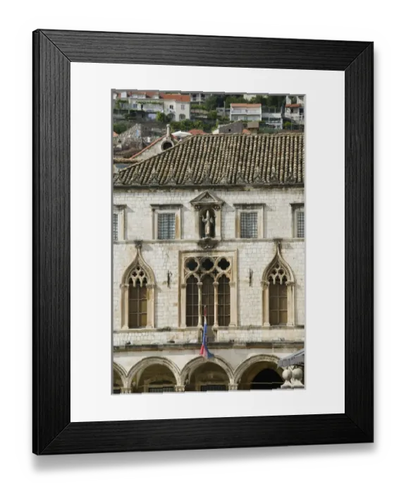 Framed Print : CROATIA-Southern Dalmatia-DUBROVNIK: Old Town DUBROVNIK- 16th century Sponza Palace Framed Print : CROATIA-Southern Dalmatia-DUBROVNIK: Old Town DUBROVNIK- 16th century Sponza Palace
