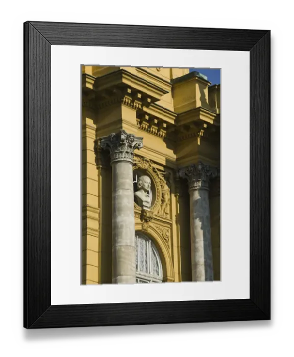 Framed Print : Croatia-Zagreb. Croatian National Theater (b. 1895)