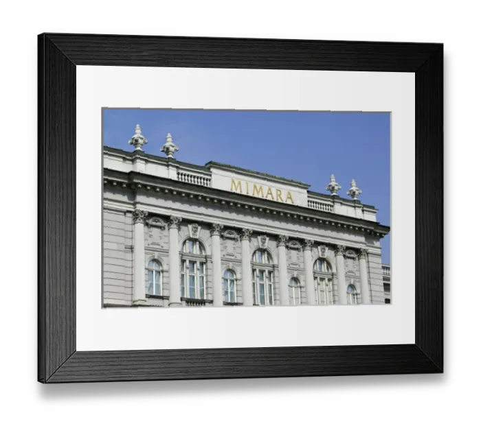 Framed Print : Croatia-Zagreb. Mimara Museum  /  Exterior