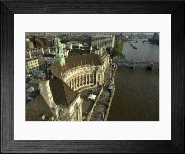 Framed Print : Europe, England, London. View from British Airways London Eye of the London Aquarium Framed Print : Europe, England, London. View from British Airways London Eye of the London Aquarium