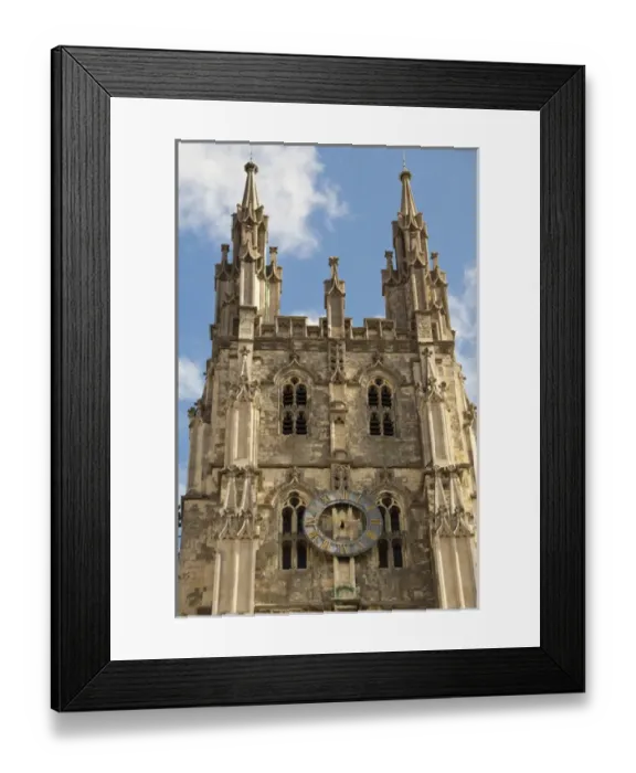 Framed Print : England, Kent, Canterbury. Canterbury Cathedral. Medieval architecture of the South