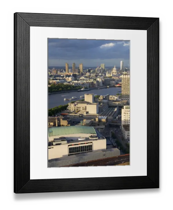 Framed Print : View from the London Eye of the city of London, England Framed Print : View from the London Eye of the city of London, England