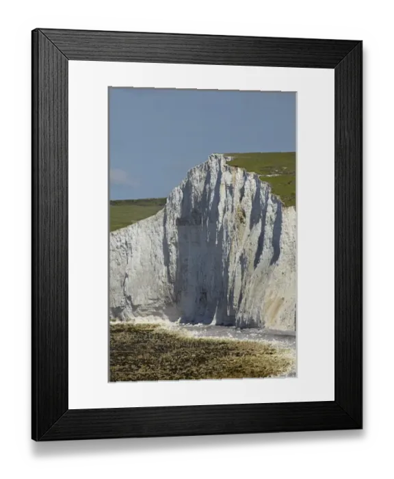 Framed Print : Seven Sisters Chalk Cliffs, Birling Gap, East Sussex, England, United Kingdom Framed Print : Seven Sisters Chalk Cliffs, Birling Gap, East Sussex, England, United Kingdom