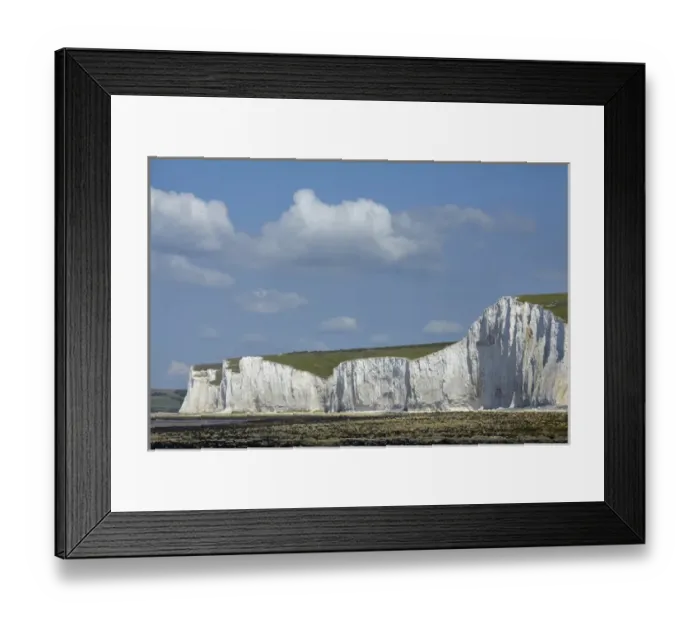 Framed Print : Seven Sisters Chalk Cliffs, Birling Gap, East Sussex, England, United Kingdom Framed Print : Seven Sisters Chalk Cliffs, Birling Gap, East Sussex, England, United Kingdom
