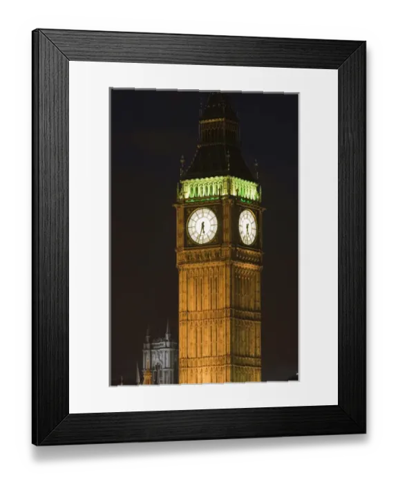 Framed Print : Europe, ENGLAND-London: Big Ben Detail / Evening Framed Print : Europe, ENGLAND-London: Big Ben Detail / Evening