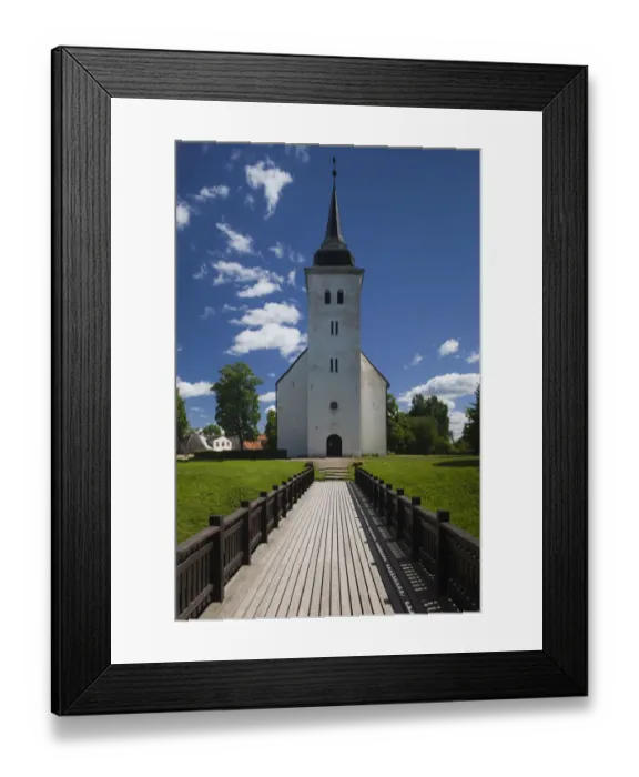 Framed Print : Estonia, Southwestern Estonia, Viljandi, Castle Park, St. Johns Church Framed Print : Estonia, Southwestern Estonia, Viljandi, Castle Park, St. Johns Church