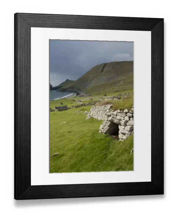 Framed Print : Scotland, St. Kilda Islands, Outer Hebrides. Historic island of Hirta. St. Kilda Framed Print : Scotland, St. Kilda Islands, Outer Hebrides. Historic island of Hirta. St. Kilda