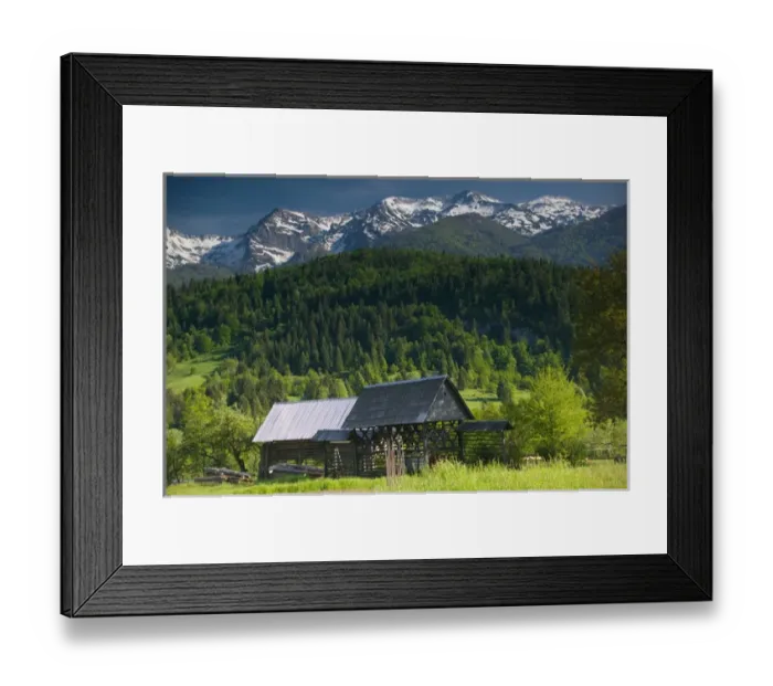 Framed Print : SLOVENIA-GORENJSKA-Stara Fuzina: Toplarji Slovenian Hayracks / Farm Framed Print : SLOVENIA-GORENJSKA-Stara Fuzina: Toplarji Slovenian Hayracks / Farm