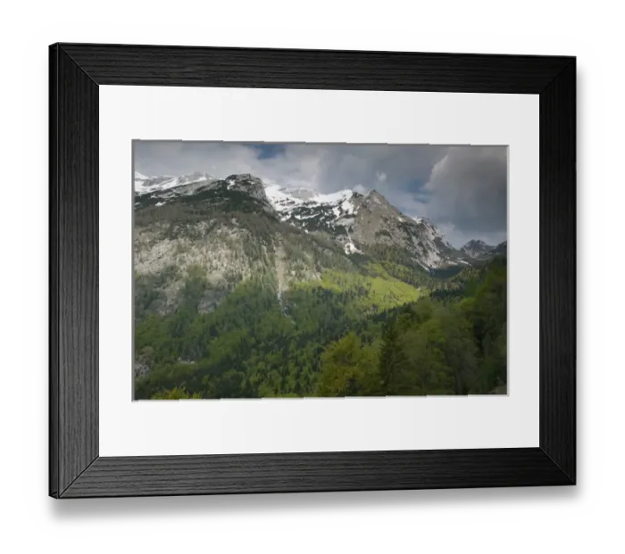 Framed Print : SLOVENIA-GORENJSKA-Vrsic Pass: Julian Alps  /  Vrsic Pass (1611 meters)