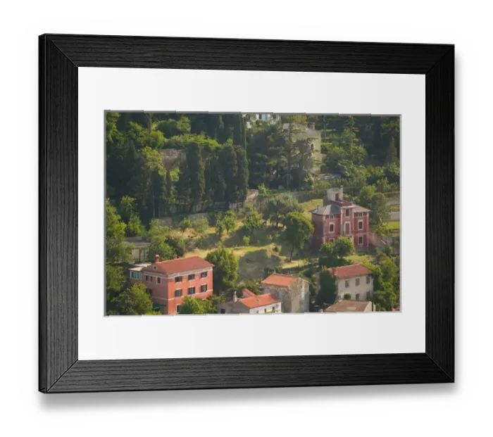 Framed Print : SLOVENIA-PRIMORSKA-Piran: Hillside Villas Framed Print : SLOVENIA-PRIMORSKA-Piran: Hillside Villas