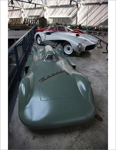 Latvia, Riga, Riga Motor Museum, 1961 Pioneer 2M, Soviet-era turbo engined record car