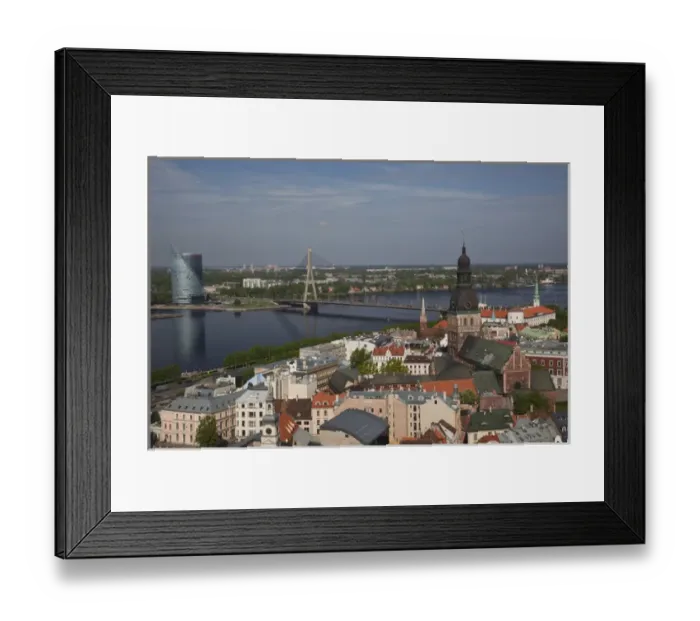 Framed Print : Latvia, Riga, Old Riga, Vecriga, elevated town view from St. Peters Lutheran Church Framed Print : Latvia, Riga, Old Riga, Vecriga, elevated town view from St. Peters Lutheran Church