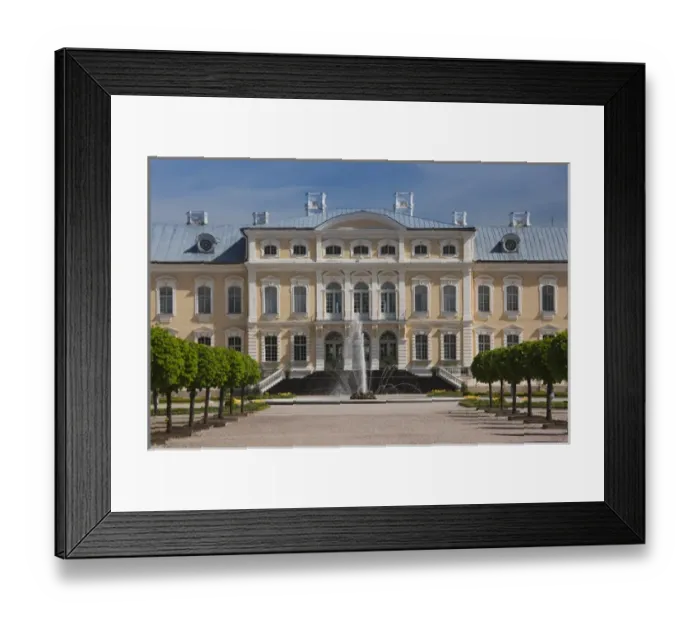Framed Print : Latvia, Southern Latvia, Zemgale Region, Pilsrundale, Rundale Palace, b. 1740, Bartolomeo Rastrelli Framed Print : Latvia, Southern Latvia, Zemgale Region, Pilsrundale, Rundale Palace, b. 1740, Bartolomeo Rastrelli