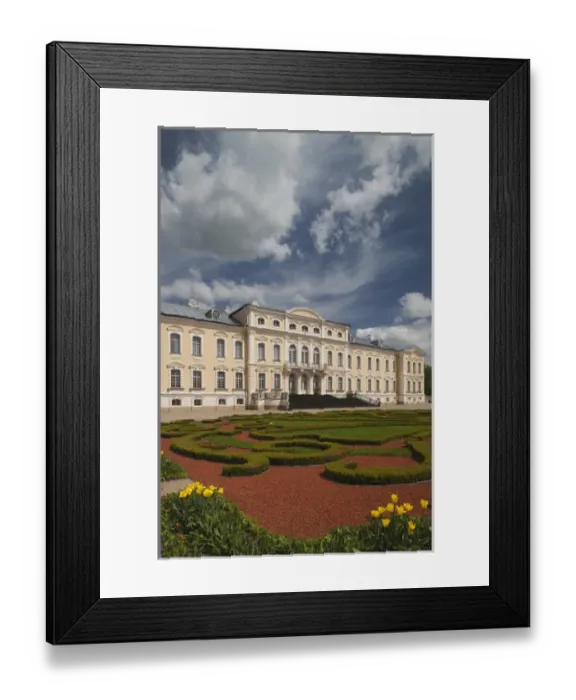 Framed Print : Latvia, Southern Latvia, Zemgale Region, Pilsrundale, Rundale Palace, b. 1740, Bartolomeo Rastrelli Framed Print : Latvia, Southern Latvia, Zemgale Region, Pilsrundale, Rundale Palace, b. 1740, Bartolomeo Rastrelli