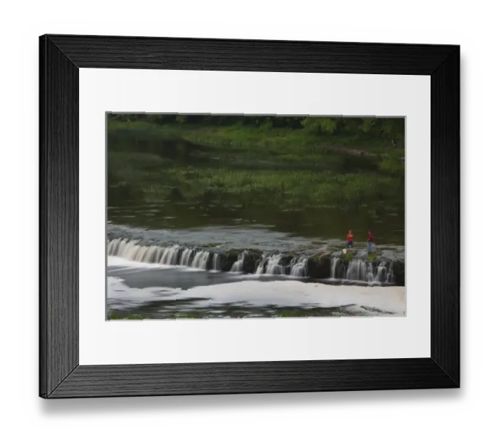 Framed Print : Latvia, Western Latvia, Kurzeme Region, Kuldiga, Ventas Rumba, Kuldiga Waterfall