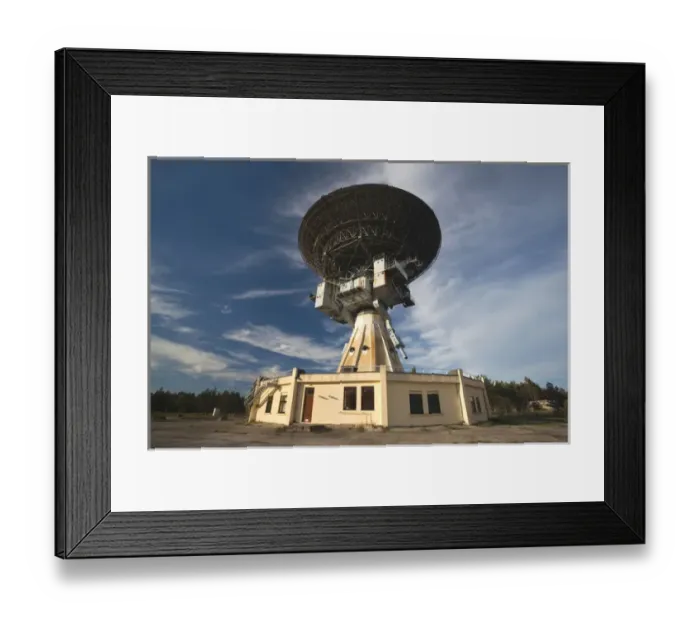 Framed Print : Latvia, Western Latvia, Kurzeme Region, Irbene, Ventspils International Radio Astronomy Centre