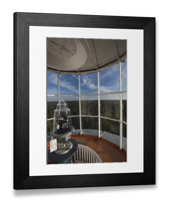 Framed Print : Latvia, Western Latvia, Kurzeme Region, Ovisi, Ovisi Lighthouse, view from the lighthouse
