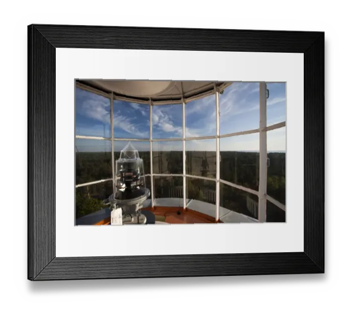 Framed Print : Latvia, Western Latvia, Kurzeme Region, Ovisi, Ovisi Lighthouse, view from the lighthouse