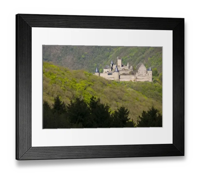 Framed Print : LUXEMBOURG, Sure River Valley. Bourscheid, Chateau de Bourscheid Castle (b. 11th c) Framed Print : LUXEMBOURG, Sure River Valley. Bourscheid, Chateau de Bourscheid Castle (b. 11th c)