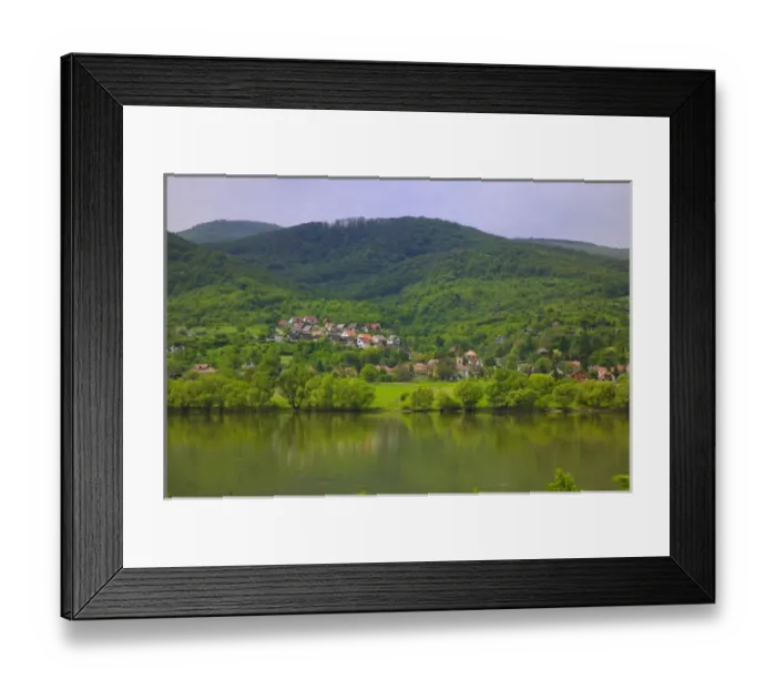 Framed Print : Village houses in the Tatras Mountain, Bratislava, Slovakia Framed Print : Village houses in the Tatras Mountain, Bratislava, Slovakia