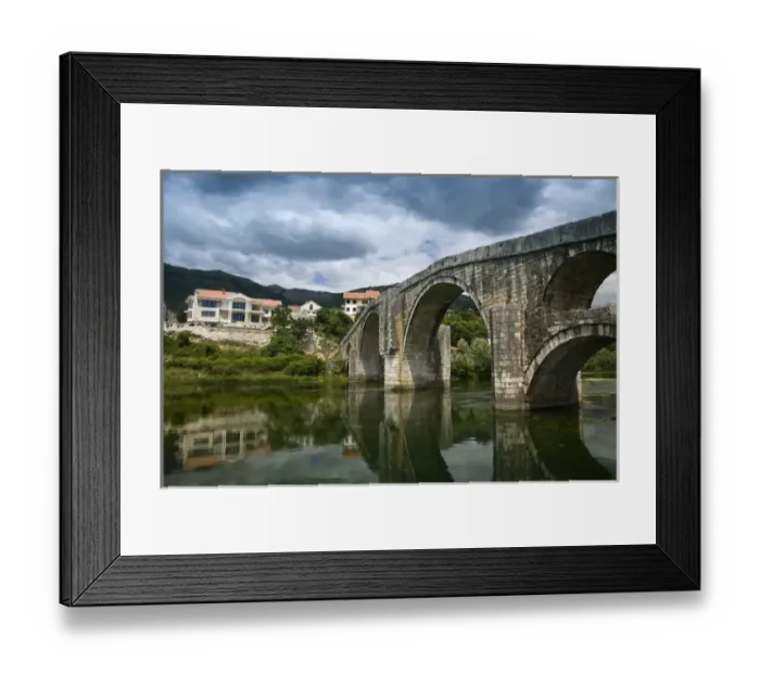 Framed Print : Bosnia-Hercegovina-Trebinje. Republika Serbska (RS) Town on the Trebisnjica River-View Framed Print : Bosnia-Hercegovina-Trebinje. Republika Serbska (RS) Town on the Trebisnjica River-View