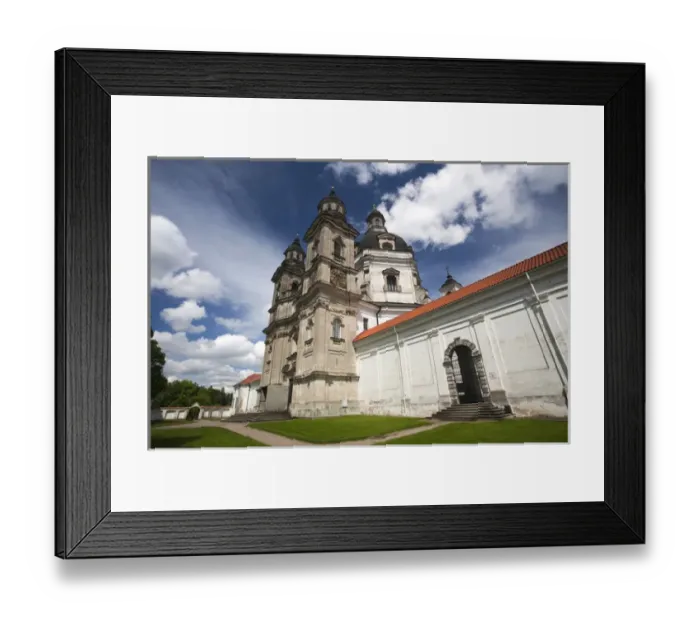 Framed Print : Lithuania, Central Lithuania, Kaunas-area, Pazaislis Monastery, exterior