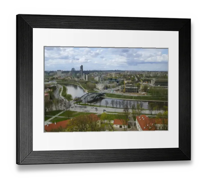 Framed Print : Cityscape of Vilnius from Gedimino Hill, Lithuania Framed Print : Cityscape of Vilnius from Gedimino Hill, Lithuania