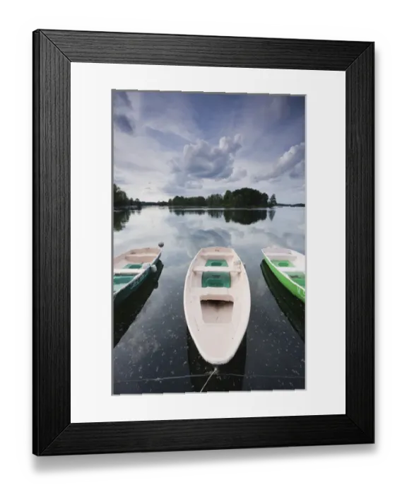 Framed Print : Lithuania, Trakai, Trakai Historical National Park, Lake Galve, boats Framed Print : Lithuania, Trakai, Trakai Historical National Park, Lake Galve, boats