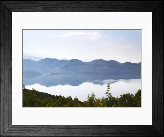 Framed Print : View over the vast lake and marshland Skadarsko Jezero on the border between Montenegro and Albania Framed Print : View over the vast lake and marshland Skadarsko Jezero on the border between Montenegro and Albania