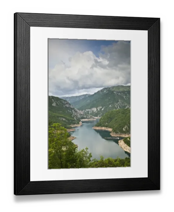 Framed Print : MONTENEGRO, Durmitor National Park. View of Lake Pivsko Framed Print : MONTENEGRO, Durmitor National Park. View of Lake Pivsko