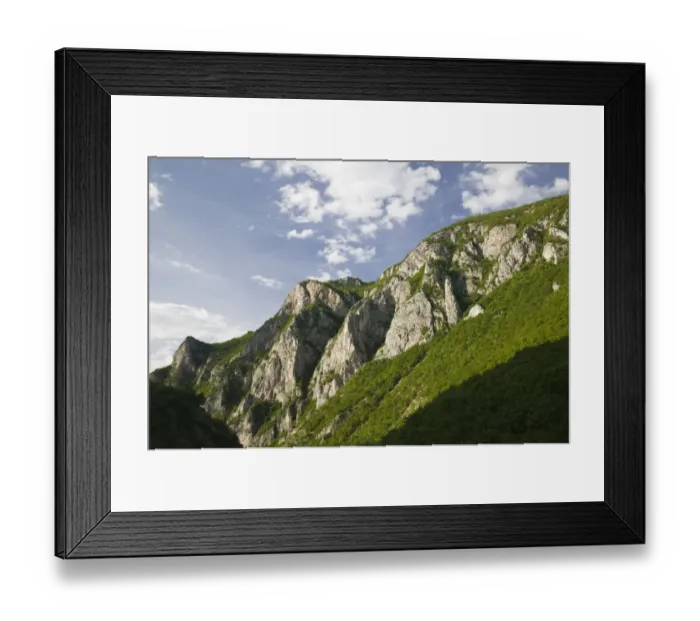 Framed Print : MONTENEGRO, Eastern Montenegro Mountains, Berane. Mountain Landscape  /  Berane Canyon