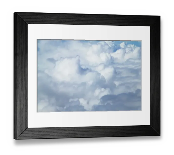 Framed Print : Clouds in the sky