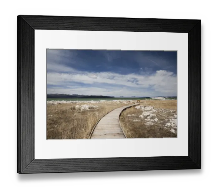 Framed Print : USA, California, Eastern Sierra Nevada Area, Lee Vining, Mono Lake, walkway Framed Print : USA, California, Eastern Sierra Nevada Area, Lee Vining, Mono Lake, walkway