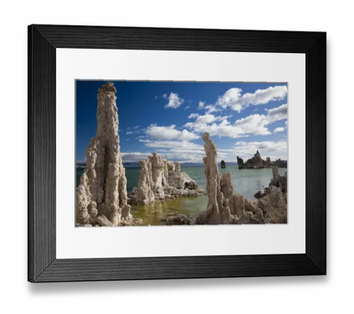 Framed Print : USA, California, Eastern Sierra Nevada Area, Lee Vining, Mono Lake, tufa stone formation