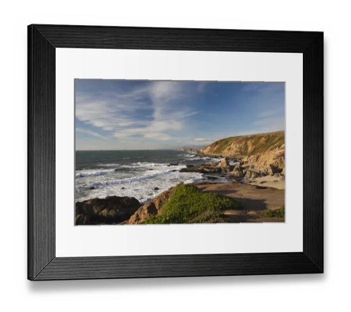 Framed Print : USA, California, Northern California, North Coast, Bodega Bay, Bodega Head, late Framed Print : USA, California, Northern California, North Coast, Bodega Bay, Bodega Head, late