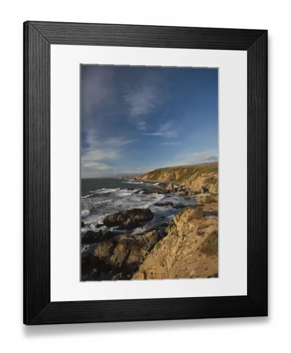 Framed Print : USA, California, Northern California, North Coast, Bodega Bay, Bodega Head, late Framed Print : USA, California, Northern California, North Coast, Bodega Bay, Bodega Head, late