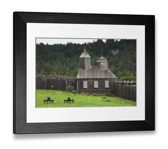 Framed Print : USA, California, Northern California, North Coast, Fort Ross, Fort Ross State Historic Park