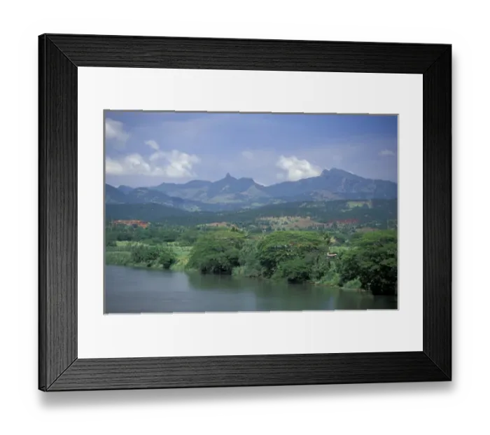 Framed Print : Fiji, Viti Levu, Ba View of the Ba River Framed Print : Fiji, Viti Levu, Ba View of the Ba River