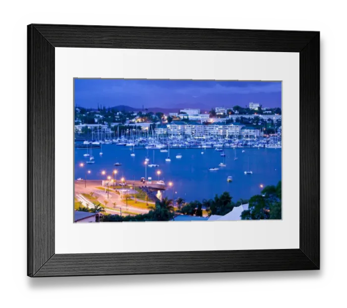 Framed Print : NEW CALEDONIA, Grande Terre Island, Noumea. Baie de l Orphelinat / evening Framed Print : NEW CALEDONIA, Grande Terre Island, Noumea. Baie de l Orphelinat / evening