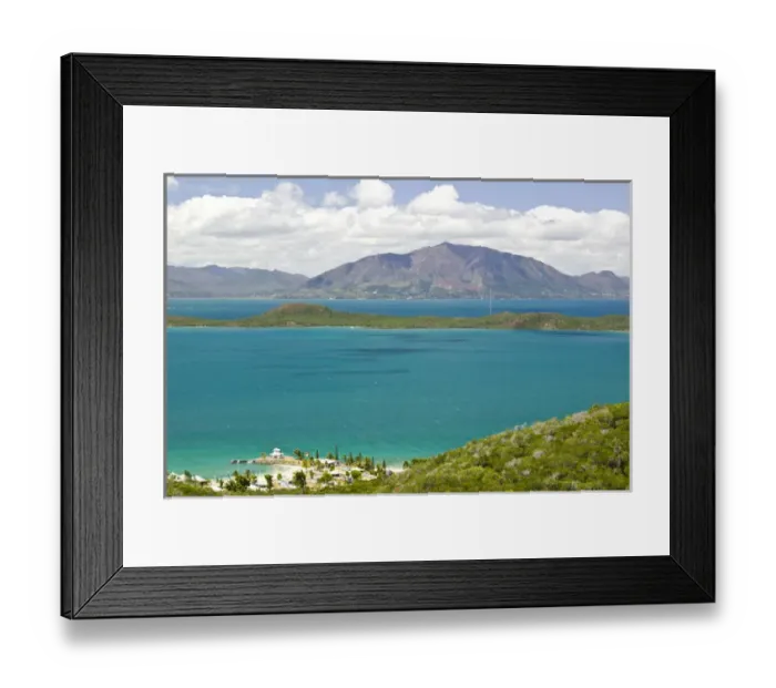 Framed Print : NEW CALEDONIA, Grande Terre Island, Noumea. View of Baie Ste Marie from Ouen Toro Hill (el Framed Print : NEW CALEDONIA, Grande Terre Island, Noumea. View of Baie Ste Marie from Ouen Toro Hill (el