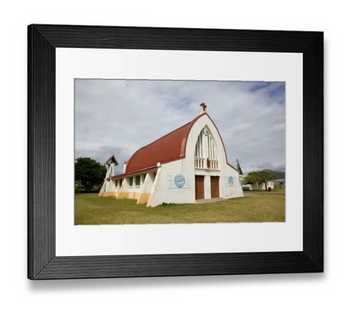 Framed Print : NEW CALEDONIA, North west Grande Terre Island, Koumac. Eglise Ste Jeanne d Arc Framed Print : NEW CALEDONIA, North west Grande Terre Island, Koumac. Eglise Ste Jeanne d Arc