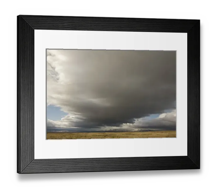 Framed Print : USA, Colorado, North Park. Storm clouds sweep across plain. Credit as: Don Grall