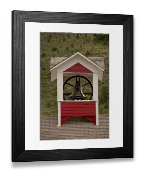 Framed Print : USA, Colorado, Maysville. Bell tower on landmark Maysville Schoolhouse. Credit as Framed Print : USA, Colorado, Maysville. Bell tower on landmark Maysville Schoolhouse. Credit as