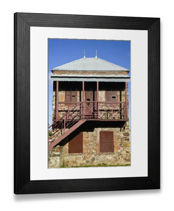 Framed Print : NEW CALEDONIA, North-West Grande Terre Island, Pouembout. Le Pigeonnier (early building Framed Print : NEW CALEDONIA, North-West Grande Terre Island, Pouembout. Le Pigeonnier (early building