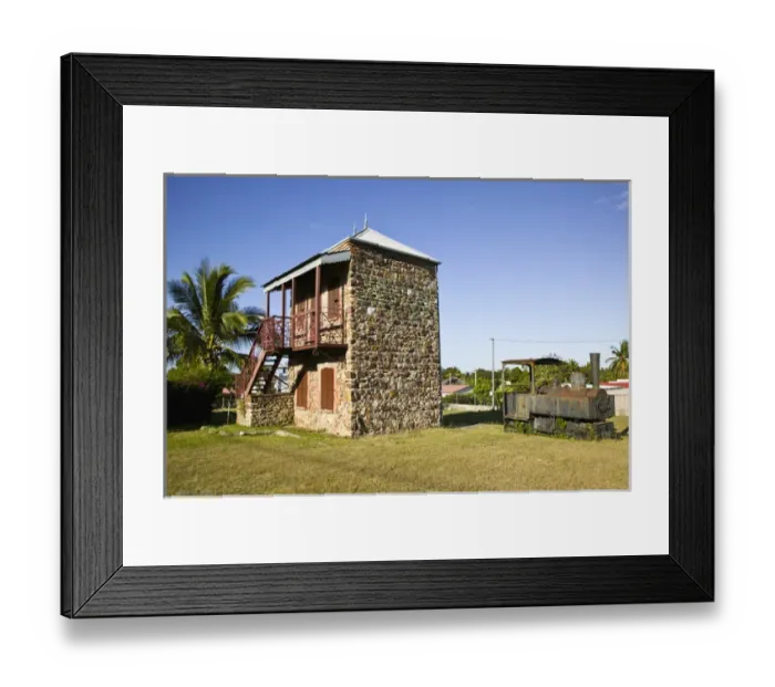 Framed Print : NEW CALEDONIA, North-West Grande Terre Island, Pouembout. Le Pigeonnier (early building Framed Print : NEW CALEDONIA, North-West Grande Terre Island, Pouembout. Le Pigeonnier (early building